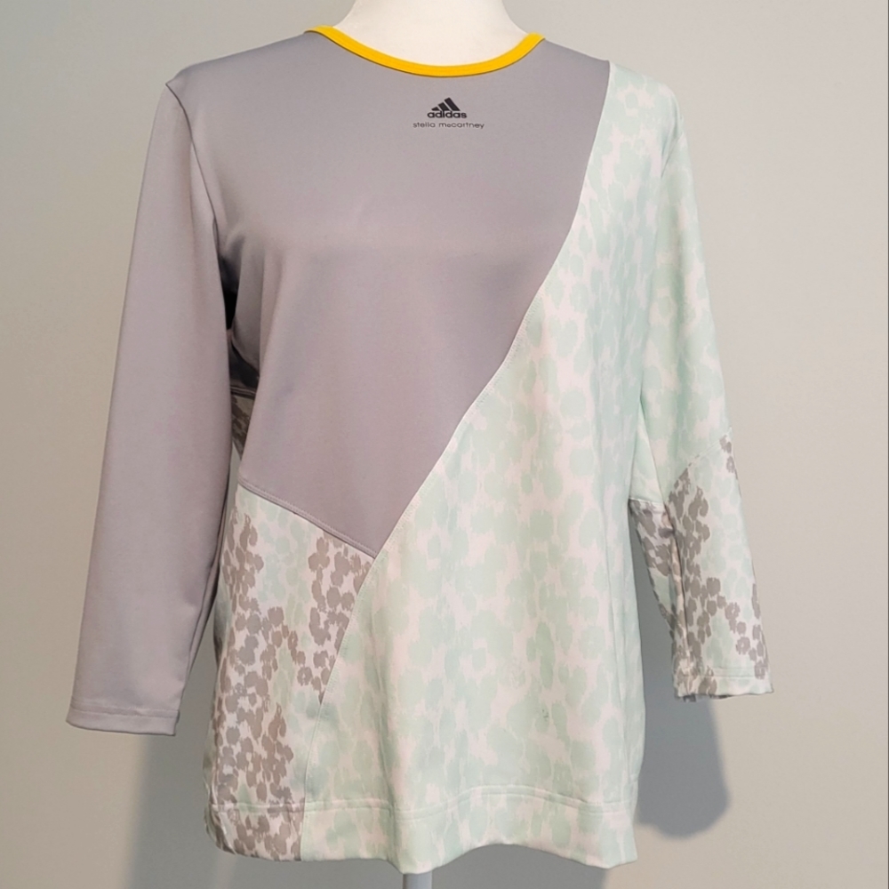 Adidas Stella McCartney Barricade Tee in steel green